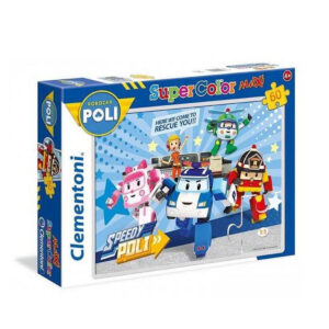 Clementoni Robocar Poli супер цветен макси пъзел 60 части 28 x 37 см