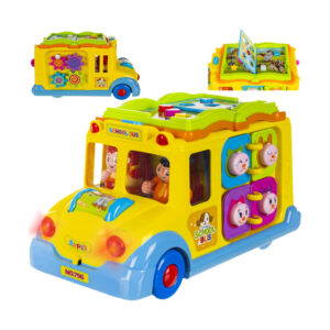 Детска образователна играчка автобус с книжка