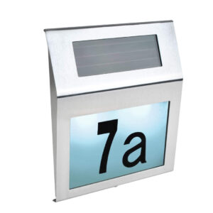 Соларна табела с номер за къща, офис или бизнес