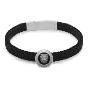 Guess JUMB01312JWSTBKTU мъжка кожена гривна 22 см