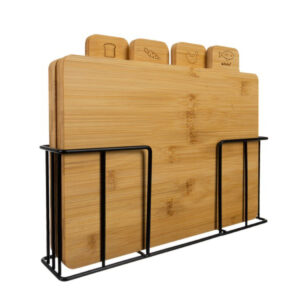 Бамбукова дъска за рязане - 4 броя