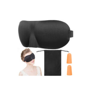 Комплект 3D маска за сън + тапи за уши