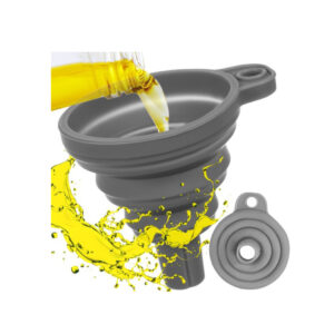 Сгъваема силиконова фуния за пресипване на течности