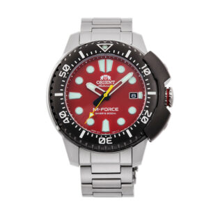 Orient RA-AC0L02R00B M-Force автоматичен мъжки часовник с червен циферблат и дата 45 мм