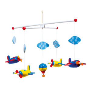 Дървена бебешка висулка със самолети от Small Foot