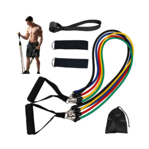 Комплект от  5 броя ластици за тренировка с дръжки