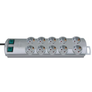 Brennenstuhl Primera-Line двоен пластмасов разклонител с 10 гнезда