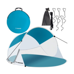 Саморазгъваща се плажна тента тип палатка за двама от фибростъкло