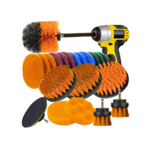 Комплект четки за почистване и полиране за бормашина, 22 броя