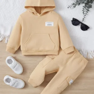 Бебешки комплект изчистен суичър и панталон