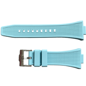 Светло синя силиконова каишка за часовници Tissot PRX Series T137.407, T137.410