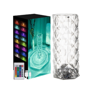 USB декоративна лампа прожектор под формата на роза с 16 цвята и дистанционно