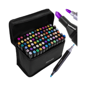 Двустранни цветни маркери 80 броя