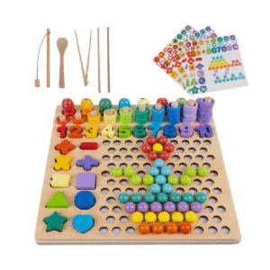 Дървен детски образователен пъзел