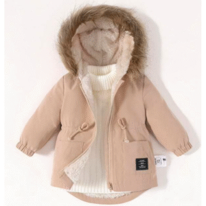 SHEIN зимно палто парка с качулка за новородени 6-9 месеца