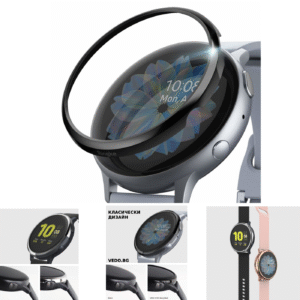 Черна стоманена рамка за смарт часовник Samsung Galaxy Watch Active 2 (40мм)