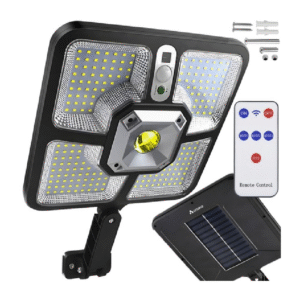 Соларна лампа със сензор за движение и дистанционно